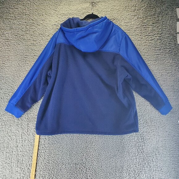 Bonobos Jacket Mens 3XL Blue Fielder Hooded Fleece Quarter-Zip Pullover - Picture 5 of 9